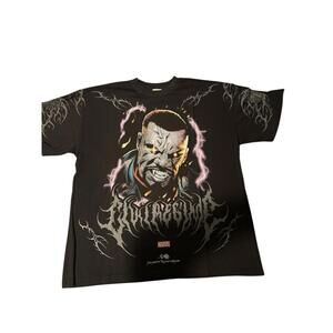 Marvel Graphic Black T-Shirt with Character Print